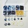 DIY Flower Glass Pendants Earrings Making Kits DIY-FS0009-01-6