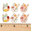 12Pcs 3 Styles Alloy Enamel Pendants FIND-FP0002-99-3