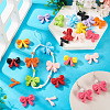 14Sets 7 Colors Baking Paint Opaque Acrylic Bead OACR-TA0003-99-9