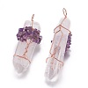 Natural Quartz Crystal Big Pendants G-F594-01B-2