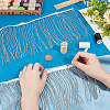 1 Yard Plastic Beaded Tassel Ribbon DIY-OC0013-14B-3