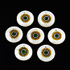 Printed Freshwater Shell Charms LS-SHEL-T009-20C-1