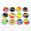 Half Round/Dome Mix Photo Glass Flatback Cabochons for DIY Projects GGLA-Q037-10mm-06-1