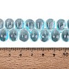 Baking Paint Transparent Glass Beads Strands GL-N005-02A-D07-4