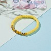 Polymer Clay Heishi Beads Stretch Bracelets BJEW-JB05905-03-4