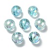 UV Plating Transparent Rainbow Iridescent Acrylic Beads LS-TACR-D010-07D-2
