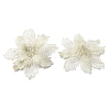 Plastic Glitter Artificial Flower LS-HJEW-R124-04-2