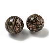 Natural Rhodonite Round Ball Figurines Statues for Home Office Desktop Decoration G-P532-02A-13-2