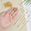 24 Sets Long-Lasting Plated Brass Chain Extender KK-UN0002-51-5