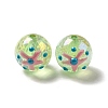 AB Color Transparent Crackle Acrylic Round Beads OACR-A013-04D-3