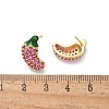 Brass Micro Pave Cubic Zirconia Stud Earrings EJEW-Q015-13G-02-3