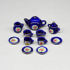 Porcelain Miniature Teapot Cup Set Ornaments PORC-PW0001-053A-1