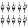 10Pcs Halloween Alloy Lapel Pin Backs for Backpack Clothes JEWB-UN0002-69A-1
