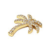 Brass Micro Pave Cubic Zirconia Pendants KK-G534-01A-G-2