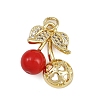 Brass Micro Pave Cubic Zirconia Pendants KK-D409-32G-1