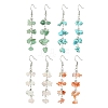 4 Pairs 4 Styles Natural Mixed Stone & Synthetic Turquoise Dangle Earrings for Women EJEW-TA00553-1