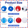 90Pcs 3 Colors Opaque Acrylic Beads SACR-SP0001-14-2