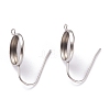 Tarnish Resistant 304 Stainless Steel Earring Settings LS-STAS-O141-01P-1
