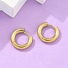 Ion Plating(IP) 304 Stainless Steel Hoop Earrings X-EJEW-F111-14mm-G-5