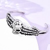 316 Surgical Stainless Steel Cuff Bangles BJEW-C142-01E-AS-3