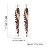 Bohemian Long Tassel Glass Seed Beaded Dangle Earrings for Women IW9172-1-3