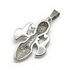 Fashionable Retro Halloween Jewelry 304 Stainless Steel Sword with Skull Pendants STAS-L017-65-2