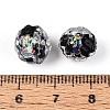 Handmade Foil Glass Beads FOIL-N029-10A-4