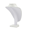 MDF Covered with PU Leather Bust Shaped Necklace Display Stands ODIS-S015-02B-3