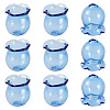 10Pcs Glass Bead Caps for Wind Chimes Making GLAA-BY0001-05H-3