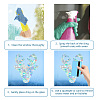 16 Sheets 4 Styles Waterproof PVC Colored Laser Stained Window Film Static Stickers DIY-WH0314-075-3