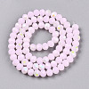 Electroplate Glass Beads Strands EGLA-A044-J6mm-L02-4