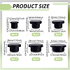 24Pcs 6 Styles Silicone Hole Plugs AJEW-NB0007-80-2