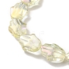 Electroplate Glass Beads Strands EGLA-F159-M-4