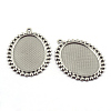 Tarnish Resistant Pendant Cabochon Settings LS-X-STAS-Q194-16-1
