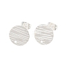 304 Stainless Steel Ear Stud Findings STAS-O119-17C-S-1