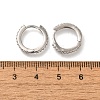 Rack Plating Brass Micro Pave Cubic Zirconia Hoop Earrings EJEW-H143-15P-01-5