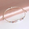 Pastel Gemstone & Imitation Pearl Beaded Bracelet AH6262-2