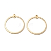 Brass 2-Loop Link Pendants KK-V003-08-1