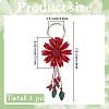 Leather and Alloy Keychain HJEW-WH20022-04B-03-2