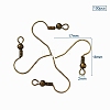Brass Earring Hooks KK-YW0001-28AB-3