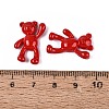 Spray Painted Alloy Pendants PALLOY-Q466-02A-3