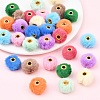 30Pcs 10 Colors Imitation Rabbit Hair European Beads FIND-YW0010-16-2