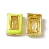 Rack Plating Brass Rectangle Beads KK-C007-14G-02-3