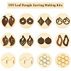 DIY Leaf Dangle Earring Making Kits DIY-FS0008-63B-3