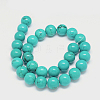 Natural Magnesite Round Bead Strands TURQ-E022-38B-14mm-2