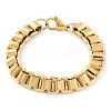 304 Stainless Steel Box Chain Bracelets for Women Men BJEW-F488-47G-4