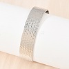 15.5MM Brass Textured Open Cuff Bangles for Women KK-CBA68DA-11P-1