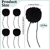 12Pcs DIY Craft Polyester Pom Pom Ball AJEW-CY0002-95A-2