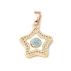 Natural Shell Pendants KK-N290-02G-1