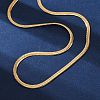 PVD Vacuum Plating 304 Stainless Steel Herringbone Chain Necklaces X-NJEW-F227-02G-04-1
